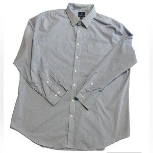 George men’s long sleeve Classic Fit striped Dress shirt 2XL (50-52)